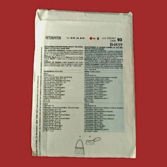 SIMPLICITY Crafts Pattern Totes BAGS Purses Heigl Nordstrom DESIGNS 9963 - Picture 2 of 2